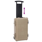 Hard Luggage Case Sand 56 x 35 x 23 cm Polypropylene and ABS 42008109