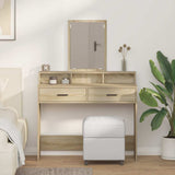 Dressing Table Sonoma Oak 100 x 41 x 140 cm Engineered Wood 865147