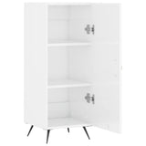 Sideboard High Gloss White 34.5x34x90 cm Engineered Wood 828510
