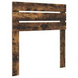 Bed Frame Smoked Oak 100 x 200 cm Solid Pine Wood 3411451