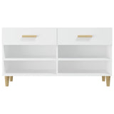 Shoe Cabinet White 102x35x55 cm Engineered Wood 812816