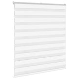 Zebra Blind White 125x100 cm Fabric Width 120.9 cm Polyester 4014734