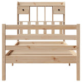 Bookcase Bed without Mattress 100x200 cm Solid Wood Pine 3321934