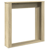 Fireplace Surround Sonoma Oak 100x20x100 cm Engineered Wood 854573