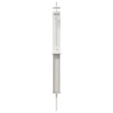 Outdoor Shower 246 cm Solid Pine Wood and Stainless Steel White 886353