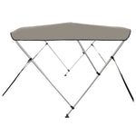 ZNTS 3-bow Bimini Top Grey 183x152x133 cm 94798