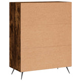 Chest of Drawers Smoked Oak 69.5x34x90 cm Engineered Wood 827825