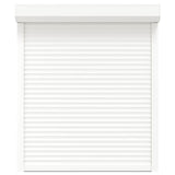 Roller Shutter White 110 x 130 cm Aluminium and Polyurethane 42047057