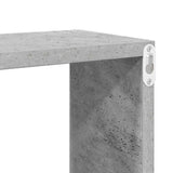 807012 Wall Cube Shelves 6 pcs Concrete Grey 30x15x30 cm