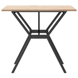 Dining Table Y-Frame 80x80x75 cm Solid Wood Pine and Steel 3282717