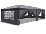 10'x20' Pop Up Canopy Tent, 210D Oxford Instant Folding Gazebo with 6 Removable Sidewalls & 4 44425821
