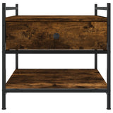 Coffee Table Smoked Oak 50x50x50 cm Engineered Wood 833967