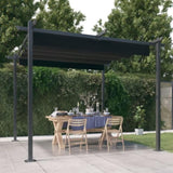 Garden Gazebo with Retractable Roof 3x3 m Anthracite 318535