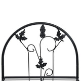 3-Layer Plant Rack Black 52x28x128 cm Iron 47097
