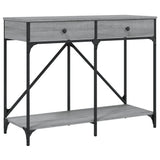 Console Table Grey Sonoma 100x39x78.5 cm Engineered Wood 835487
