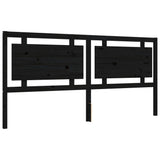 Bed Frame without Mattress Black 200x200 cm Solid Wood Pine 3192190
