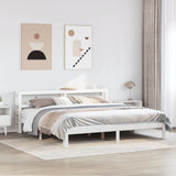 Bed Frame with Headboard without Mattress White 180x200 cm Super King 3306054