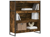 Book Cabinet Smoke Oak 80 x 30 x 121 cm Engineered Wood 886416