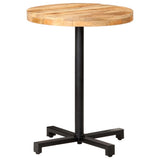 Bistro Table Round 60x75 cm Rough Mango Wood 320265