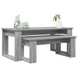 Coffee Table Set 2 pcs Grey Sonoma Engineered Wood 8000137