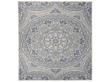 Outdoor Flatweave Rug 160x230 cm Blue Pattern 340832