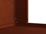 Fire Pit Brown 80 x 50 x 96 cm Weathering Steel 858937