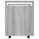 Desk Trolley Grey Sonoma 60x45x60 cm Engineered Wood 816614