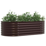 Garden Raised Bed Brown 160 x 80 x 44 cm Steel 42008140