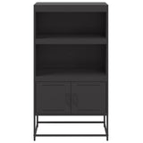 Highboard Black 68.5x38.5x123.5 cm Steel 846500