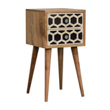 Mini Bone Inlay 2 Drawer Bedside IN1739