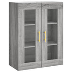 Wall Mounted Cabinets 2 pcs Grey Sonoma Engineered Wood 3197935