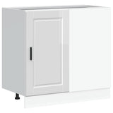 Kitchen Base Cabinet "Porto" High Gloss White Engineered Wood 854300
