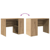 Desk with Shelf Artisan Oak 102 x 50 x 75 cm Engineered Wood 869545
