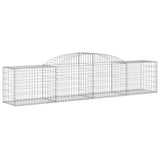 Arched Gabion Baskets 12 pcs 300x50x60/80 cm Galvanised Iron 3146675