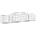 Arched Gabion Baskets 13 pcs 300x50x60/80 cm Galvanised Iron 3146676