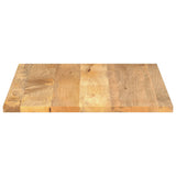 Table Top 100x80x3.8 cm Rectangular Solid Wood Mango 371547