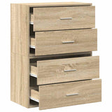Cabinets with 2 Drawers 2 pcs Sonoma Oak 60x31x40 cm Engineered Wood 858826