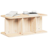 Coffee Table Natural 80 x 39.5 x 33.5 cm Solid pine wood 873520