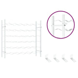 Wine Rack for 36 Bottles White Metal 340910