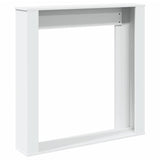 Fireplace Surround White 100x20x100 cm Engineered Wood 854571