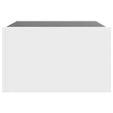 Coffee Table with Infinity LED White 50x50x30 cm 847602