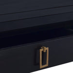 ZNTS Coffee Table Light Black Coffee 100x50x30 cm Solid Mahogany Wood 288829