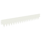 Lawn Edging 10 pcs 103 x 15 cm metal White 8008242