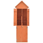 ZNTS Garden Storage Shed 71x60x213 cm Wood 170649
