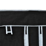 Folding Wardrobe Black 110x45x175 cm 60719