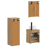 Bathroom Furniture Set 4 pcs Artisan Oak 3407478