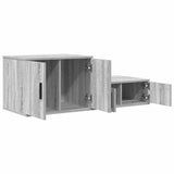 Storage Cabinet 2 pcs Grey Sonoma 127 x 41 x 40 cm 866656