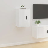Wall Mounted TV Cabinets 2 pcs High Gloss White 40x34.5x60 cm 816661