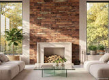 Wall Panels 10 pcs 100 x 50 cm Brown and White EPS Foam 42046094