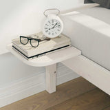 Bed Frame with Side Tables White 180 x 210 cm Solid Pine Wood 873233